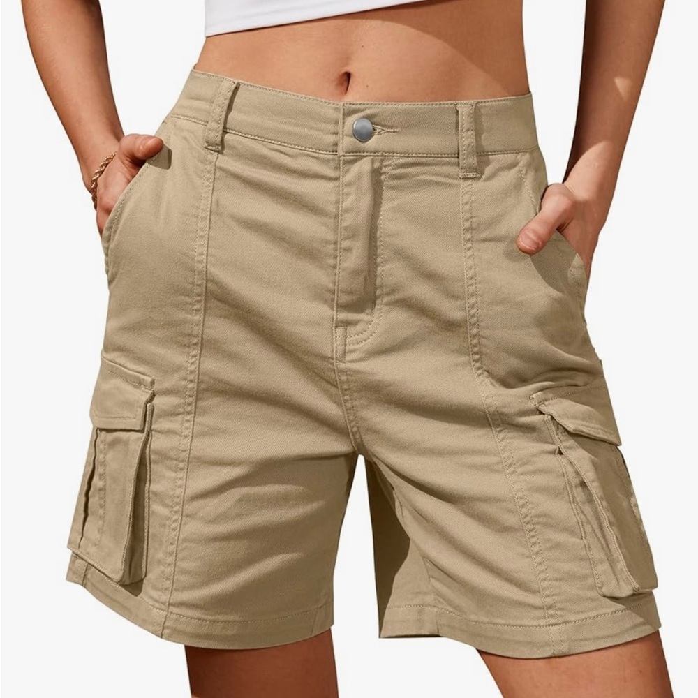 Khaki Cargo Shorts